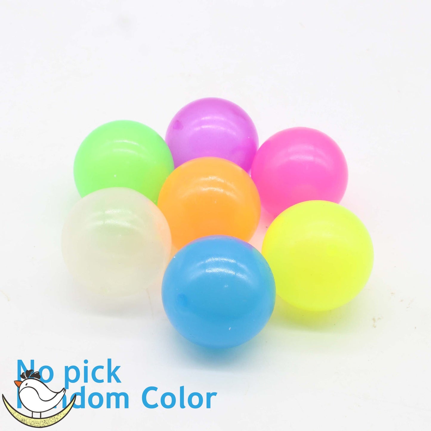 5/10pcs Luminous Sticky Ball Toys 4.5cm Sticky Wall Home Party Games Glow in the Dark Novelty Toys Decompression Squeeze Toy